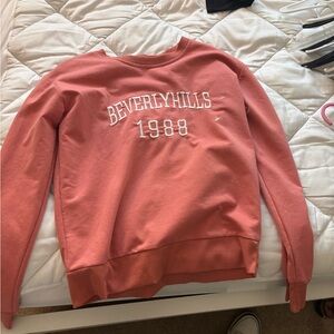 ROMWE Pink Beverly Hills 1988 Sweatshirt